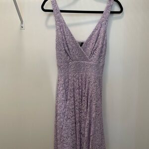 Eva Franco Lilac Lace Maxi Dress